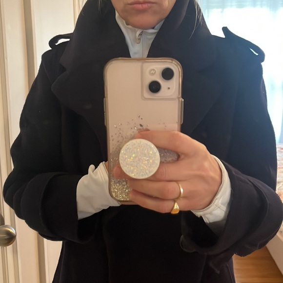 Derek Lam Oversized Wool Coat -Navy - Picture 5 of 11